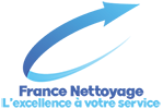 Logo contenant le nom et le slogan de la société France Nettoyage